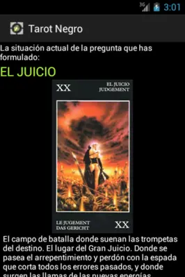 Tarot Negro android App screenshot 0